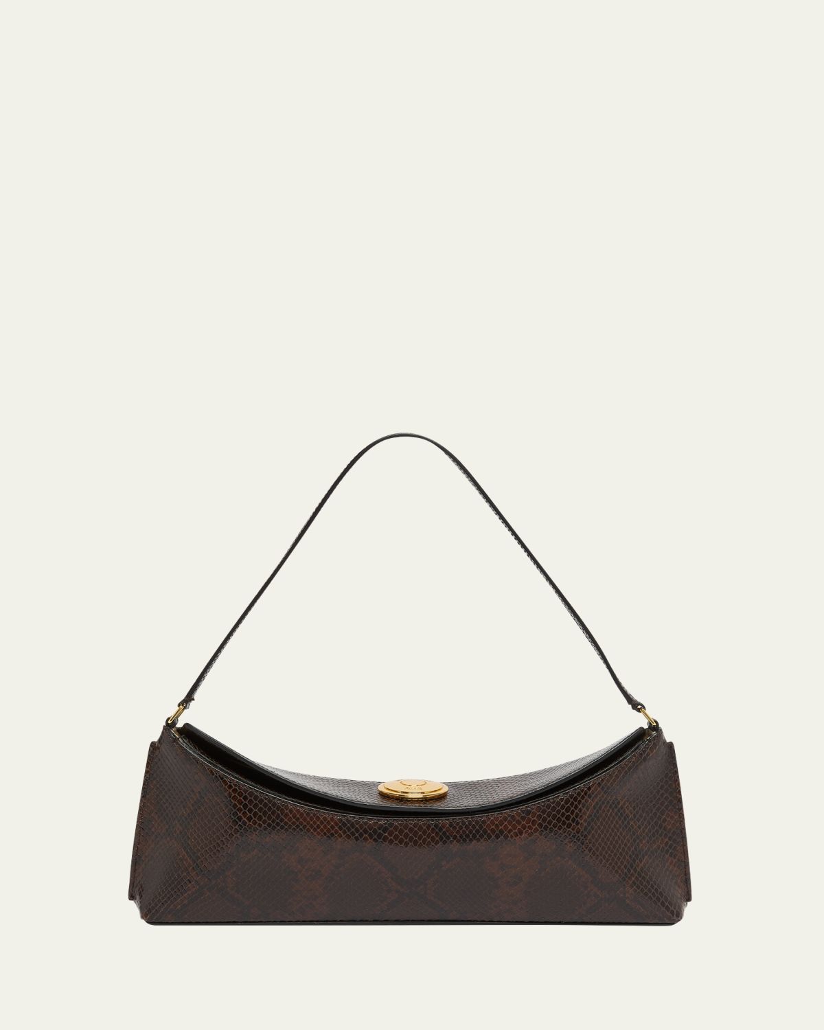 Jacquemus Le Calisso Snake-Embossed Leather Shoulder Bag