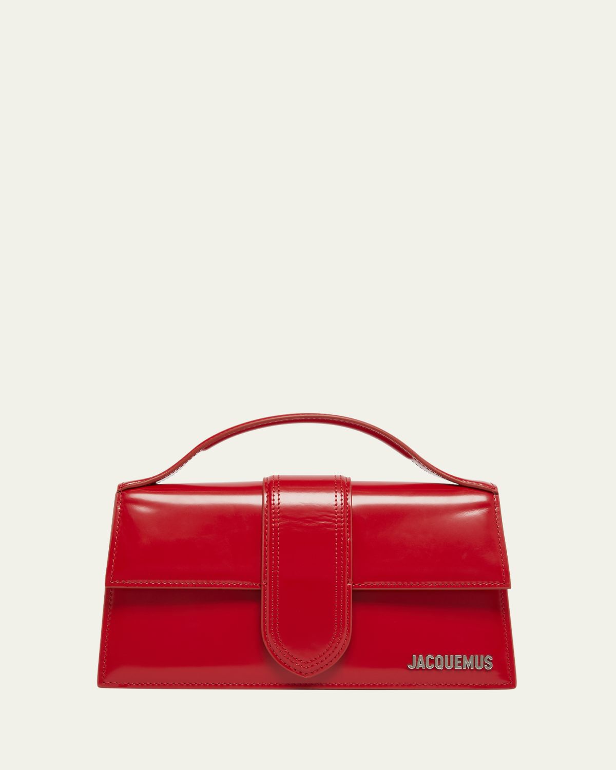 Jacquemus Le Grand Bambino Patent Leather Top-Handle Bag