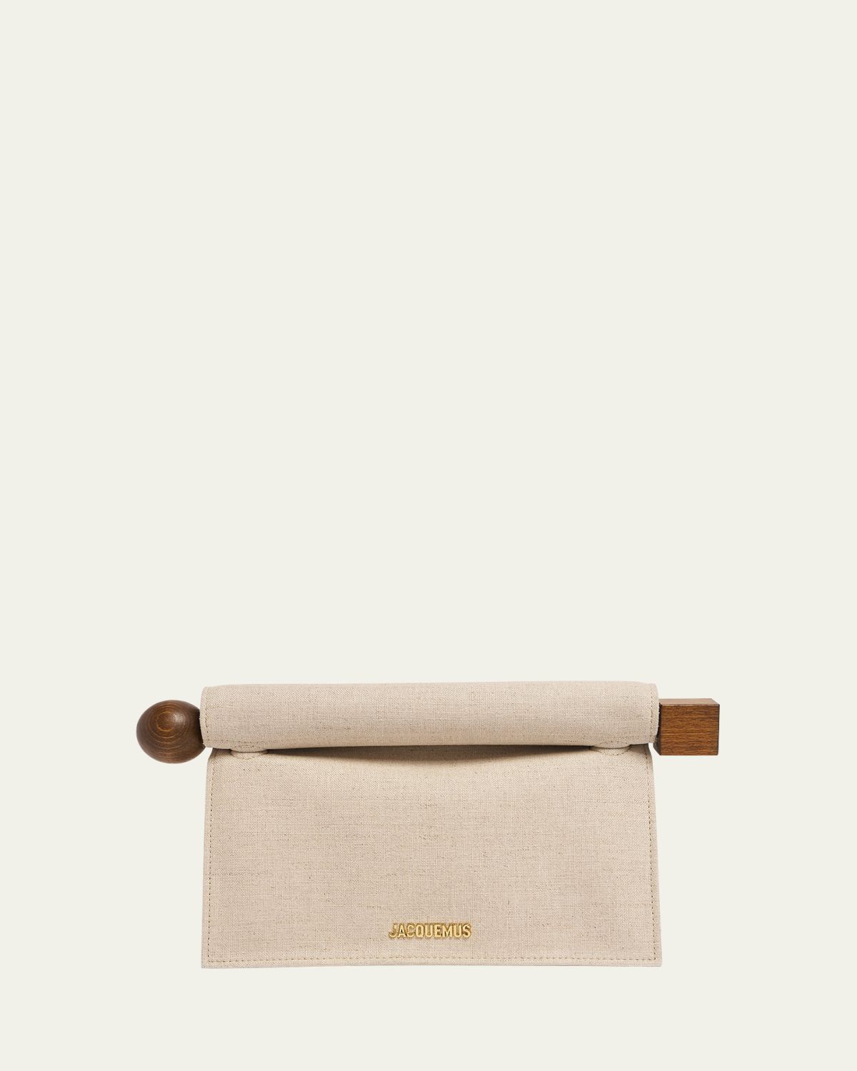 Jacquemus La Rond Carré Linen Clutch Bag