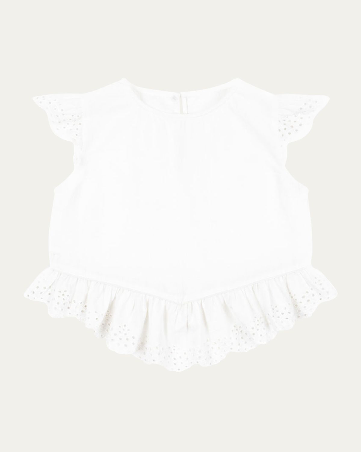 Konges Slojd Rosie H-W x Girl's Fiori Broderie Peplum Top, Size 18M-8