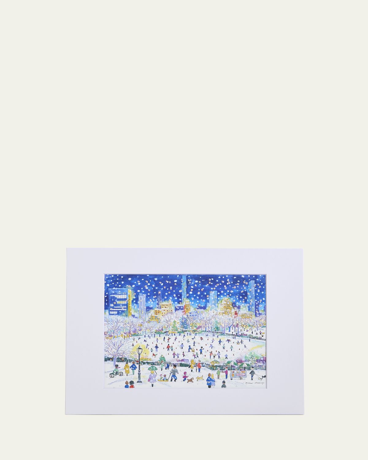 Michael Storrings "Central Park Nighttime" Art Print