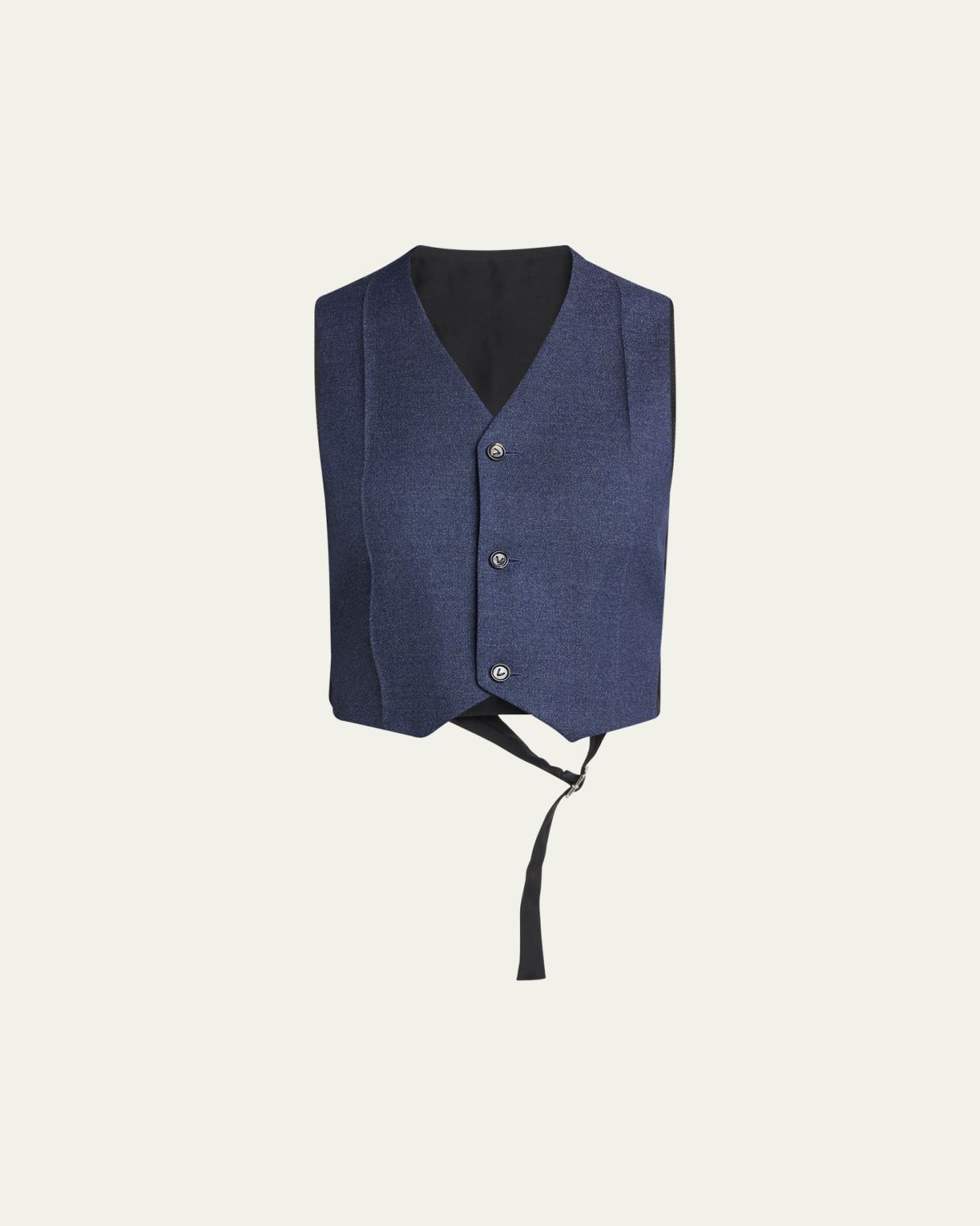Bottega Veneta Melange Wool Drill Vest