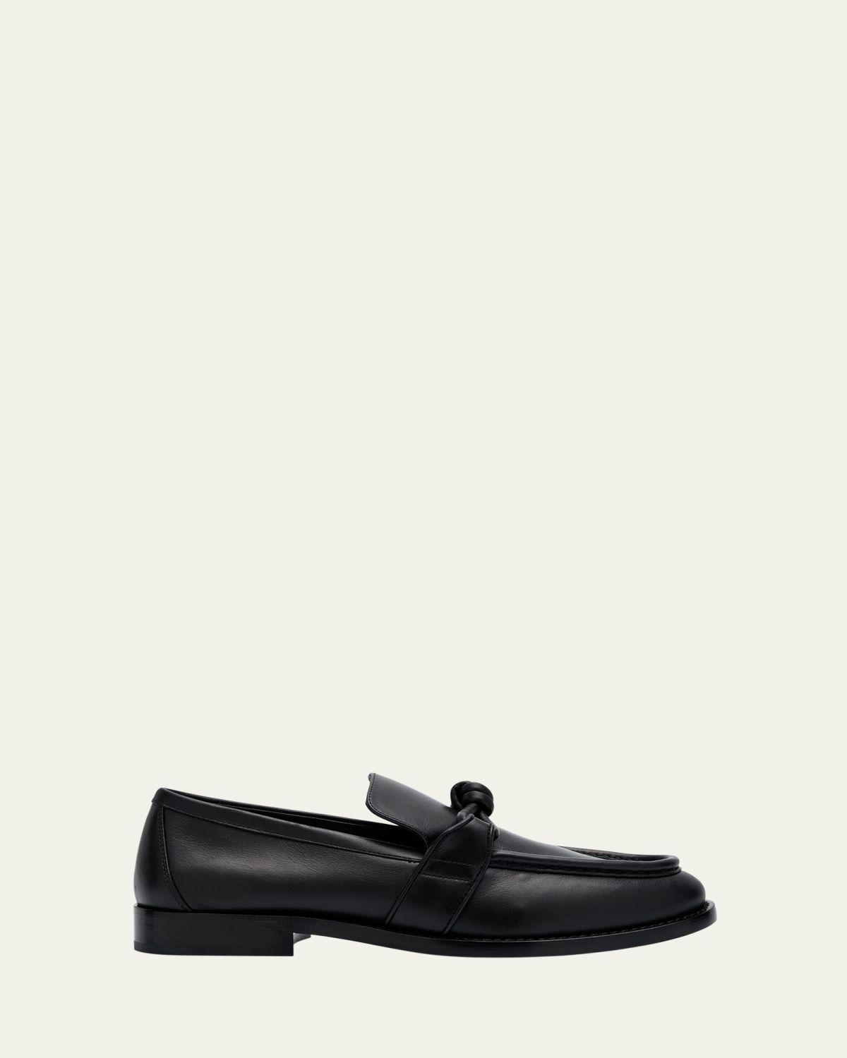Bottega Veneta Astaire Metal Knot Leather Loafers