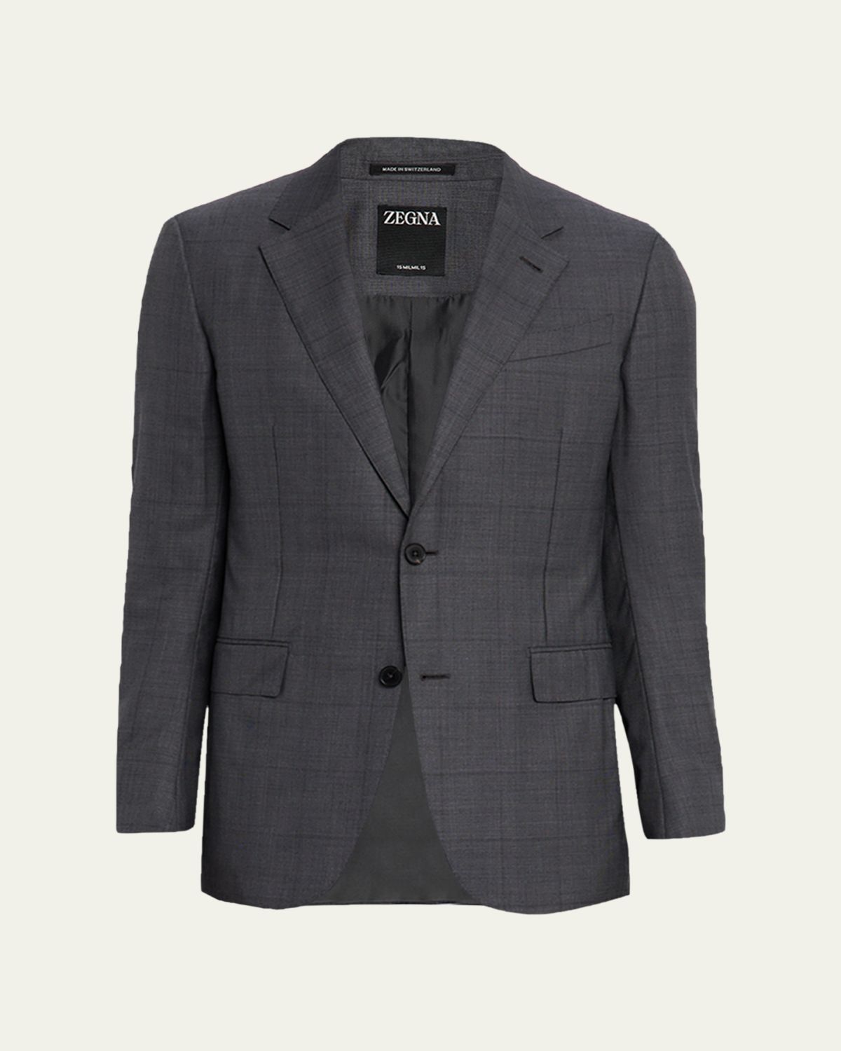 ZEGNA Men's Tonal Plaid 15milmil15 Wool Suit | Thumbnail 6 ZEGNA Men's Tonal Plaid 15milmil15 Wool Suit | Thumbnail 6
