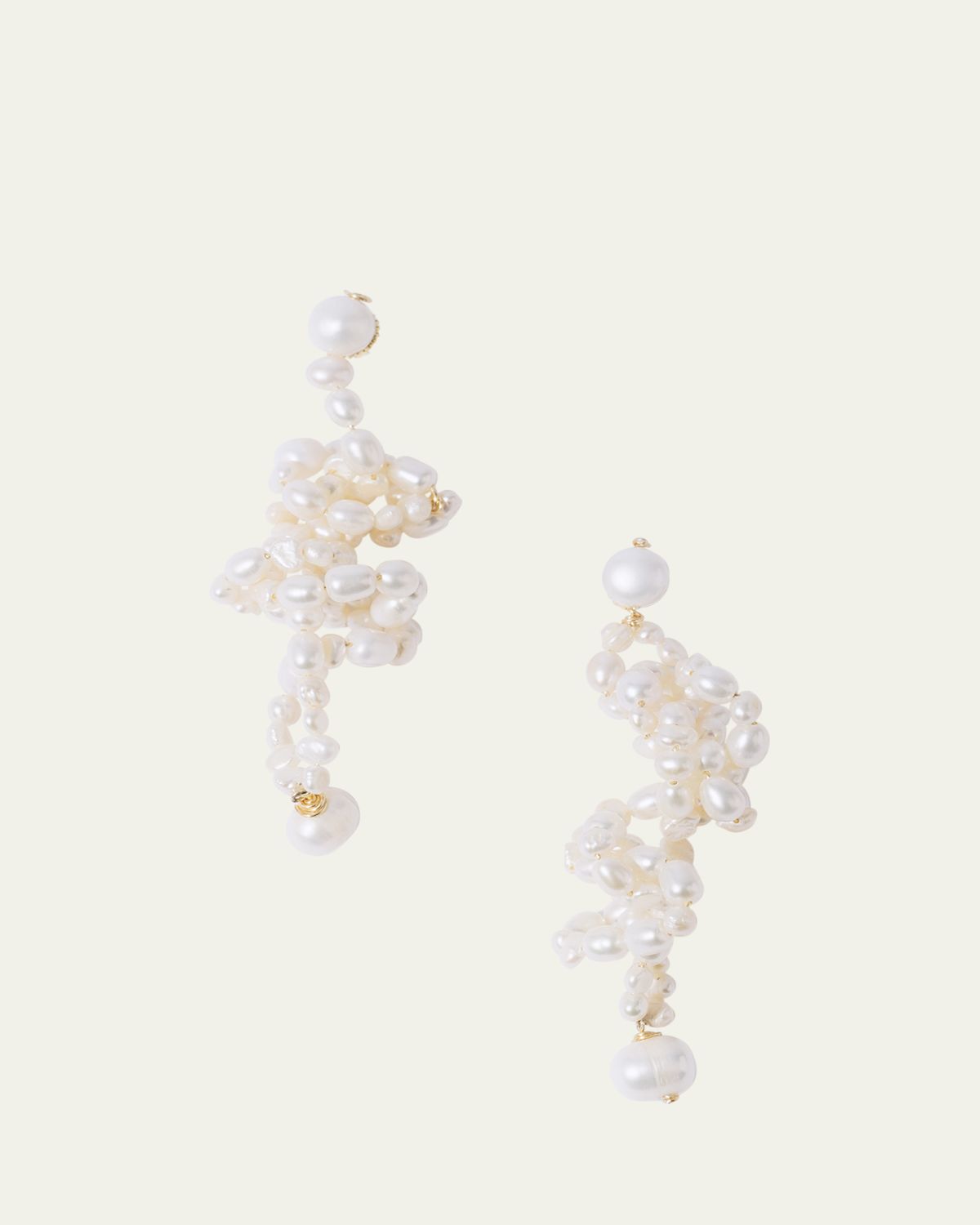 PEARL OCTOPUSS.Y White Lotus Earrings