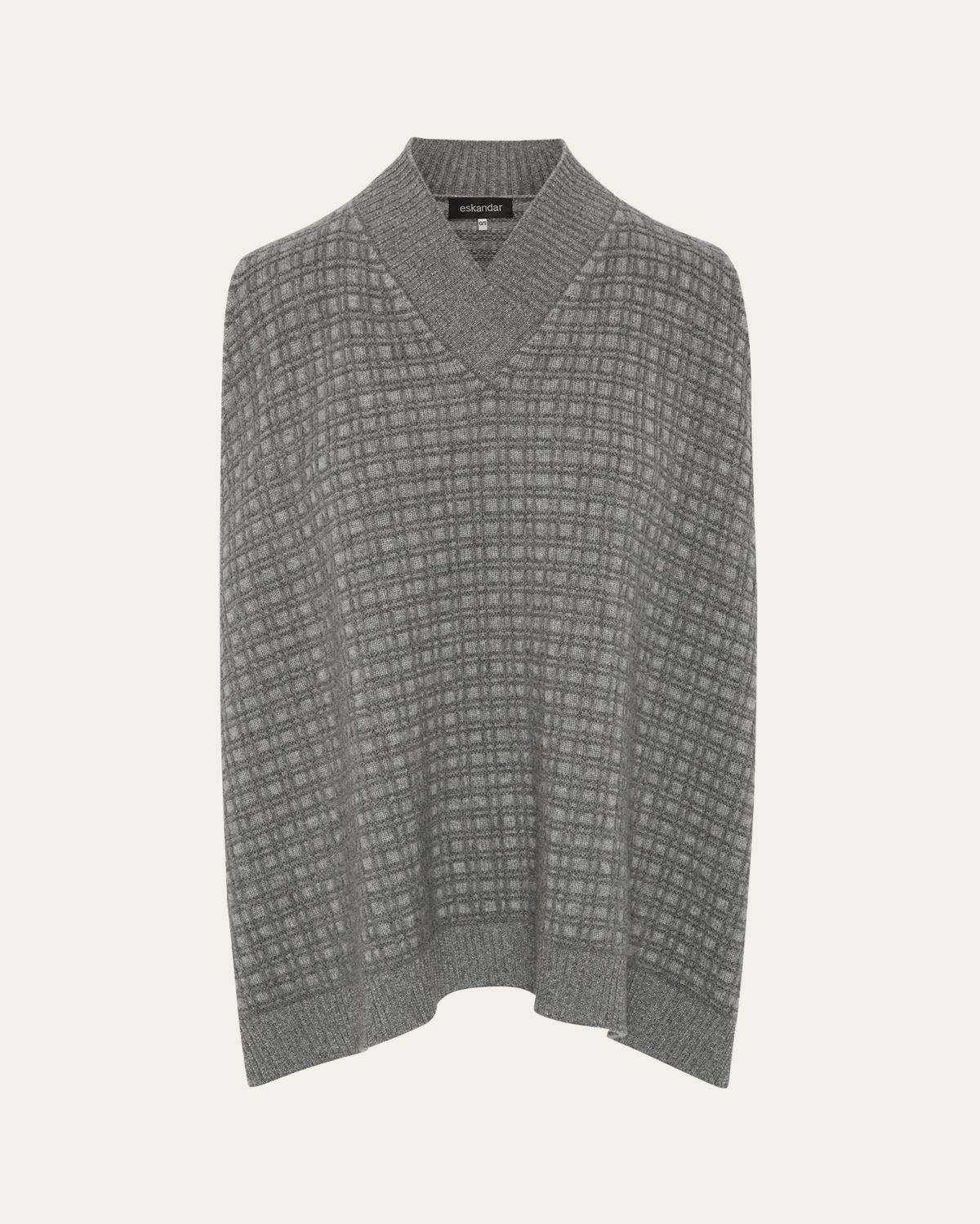 Eskandar Sleeveless A-Line Crossover V-Neck Sweater (Mid Plus Length)