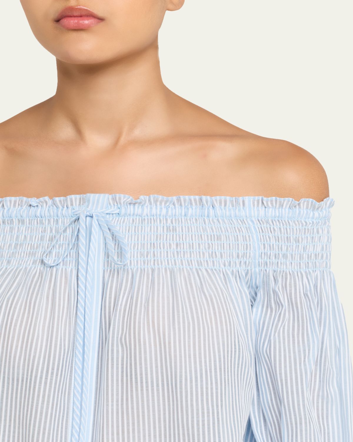 Kobi Halperin Robin Striped Off-Shoulder Boxy Blouse | Thumbnail 5 Kobi Halperin Robin Striped Off-Shoulder Boxy Blouse | Thumbnail 5