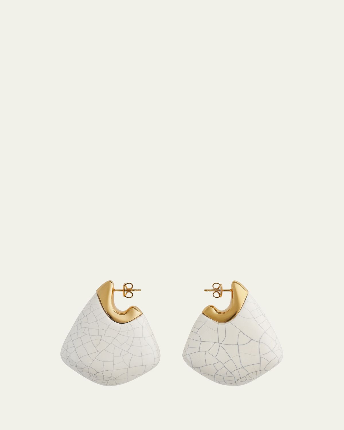 Bottega Veneta Large Fin Ceramic Earrings | Thumbnail 5 Bottega Veneta Large Fin Ceramic Earrings | Thumbnail 5