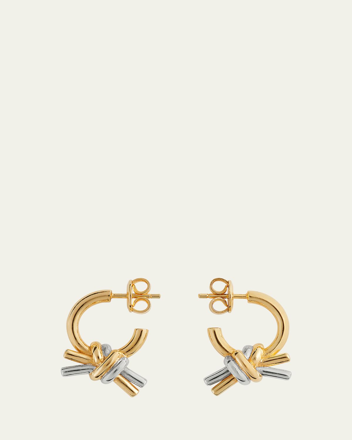 Bottega Veneta Two-Tone Knot Earrings | Thumbnail 3