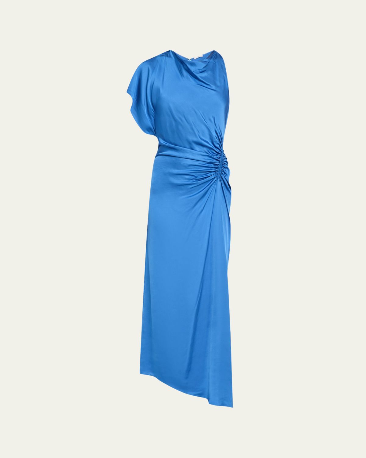 A.L.C. Pia Asymmetric Draped Satin Dress