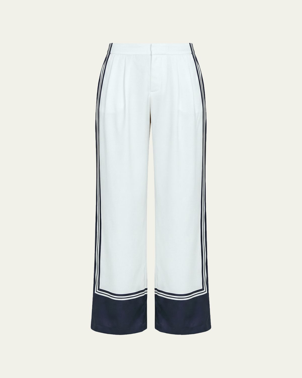 SEROYA Marlowe Striped Satin Pants