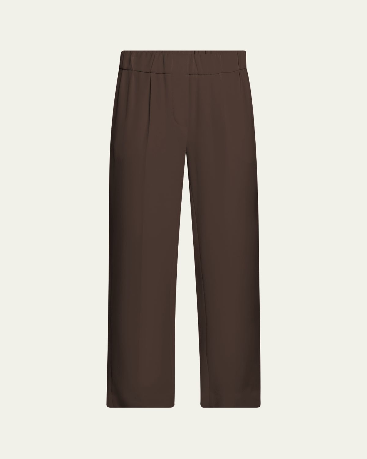 Brunello Cucinelli Silk Crepe Cady Tailored Straight-Leg Pull-On Pants | Thumbnail 6 Brunello Cucinelli Silk Crepe Cady Tailored Straight-Leg Pull-On Pants | Thumbnail 6