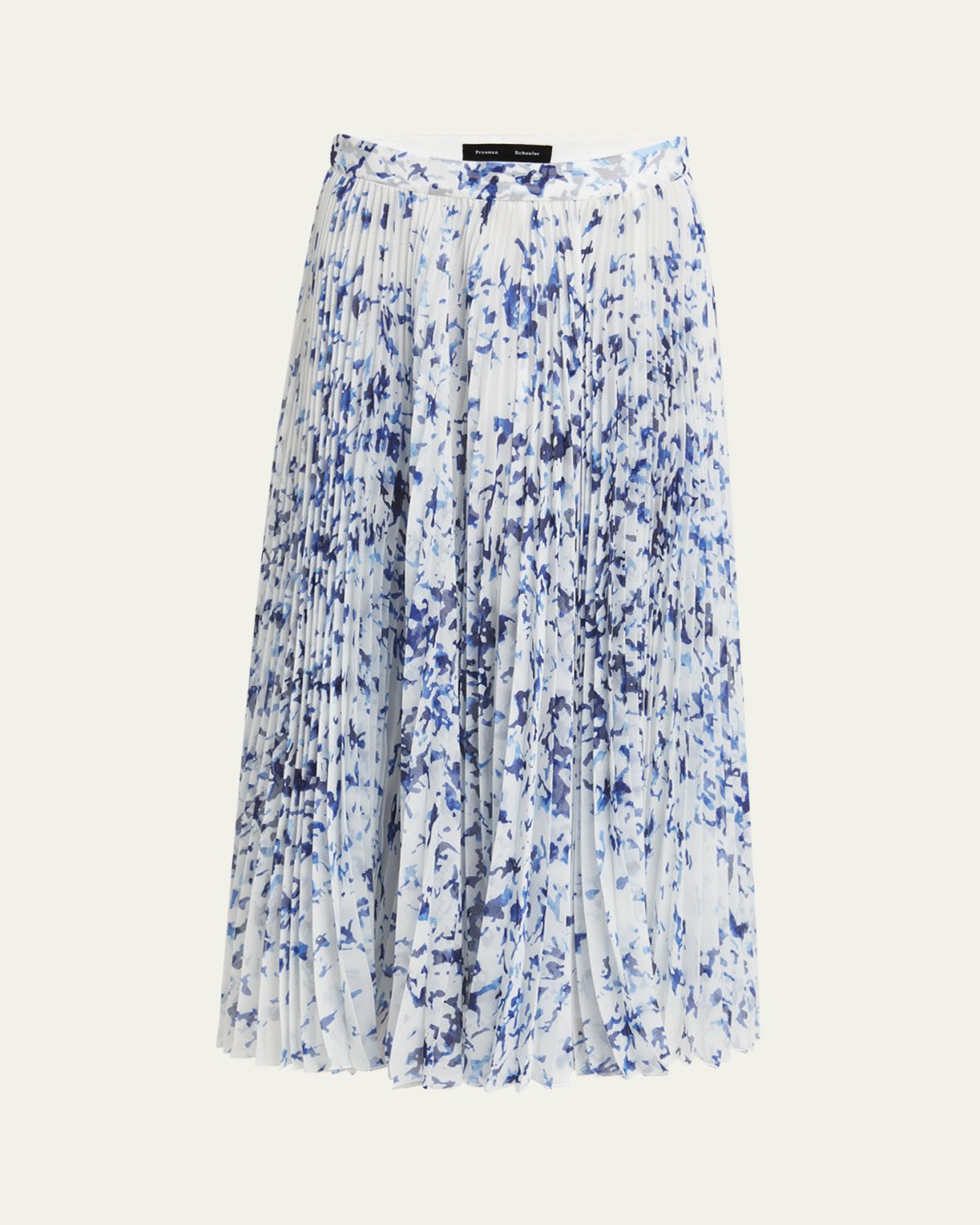 Proenza Schouler Cecily Printed Crinkle Chiffon Skirt