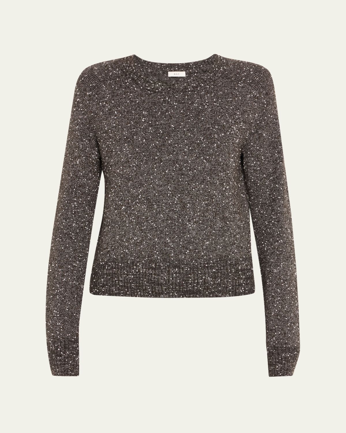 A.L.C. Zoe Crewneck Bouclé Tweed Sweater