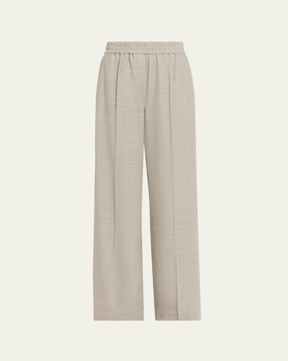 Brunello Cucinelli Fluid Wool Crepe Pants