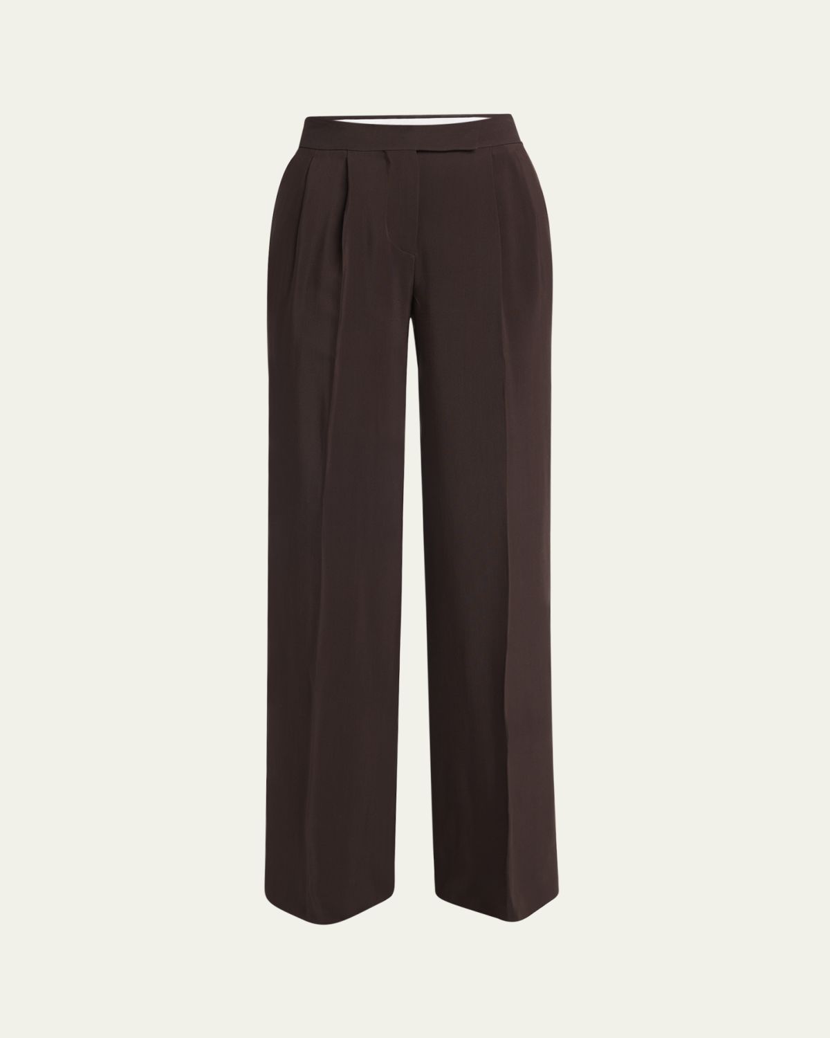 TOM FORD Pleated Viscose-Wool Wide-Leg Pants