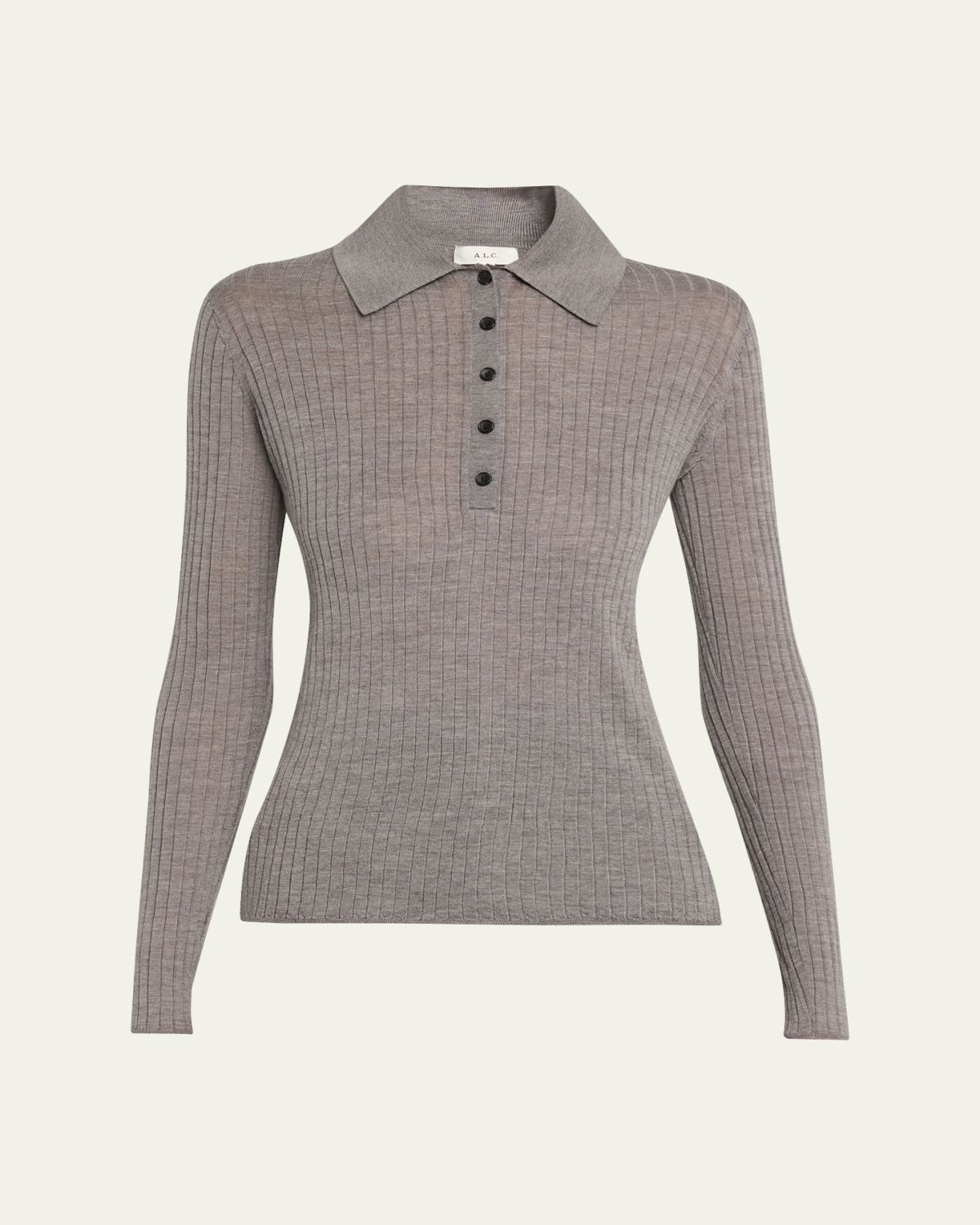 A.L.C. Alex Long-Sleeve Ribbed Wool Top