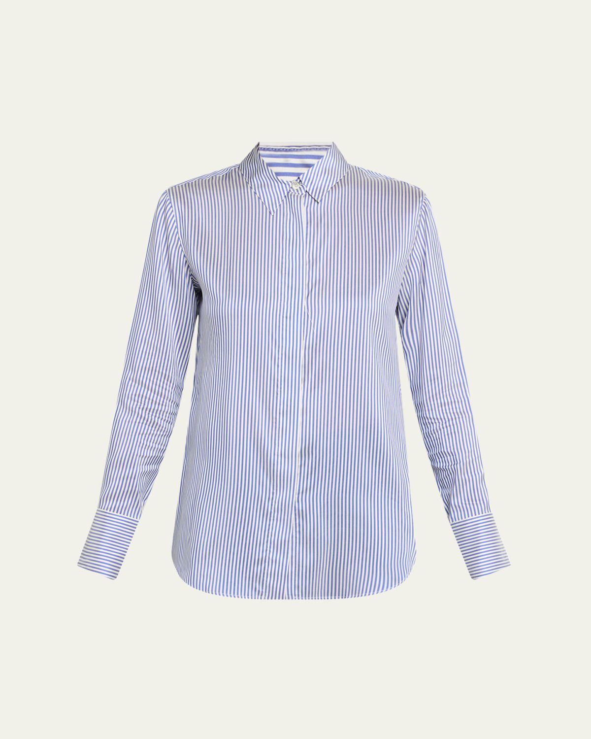 Altuzarra Chika Stripe Button Down Silk Top