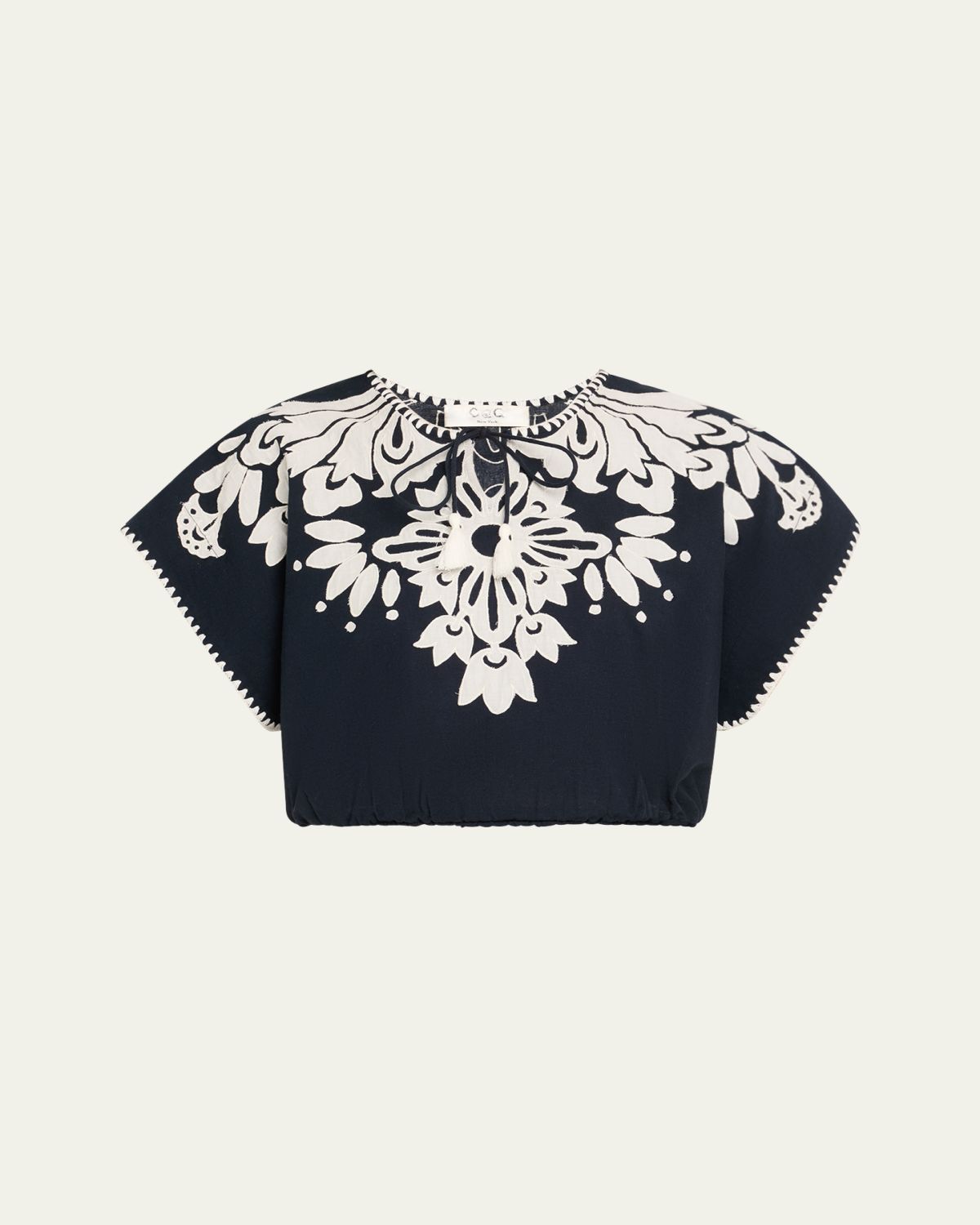 Sea Liliana Appliqué Crop Top