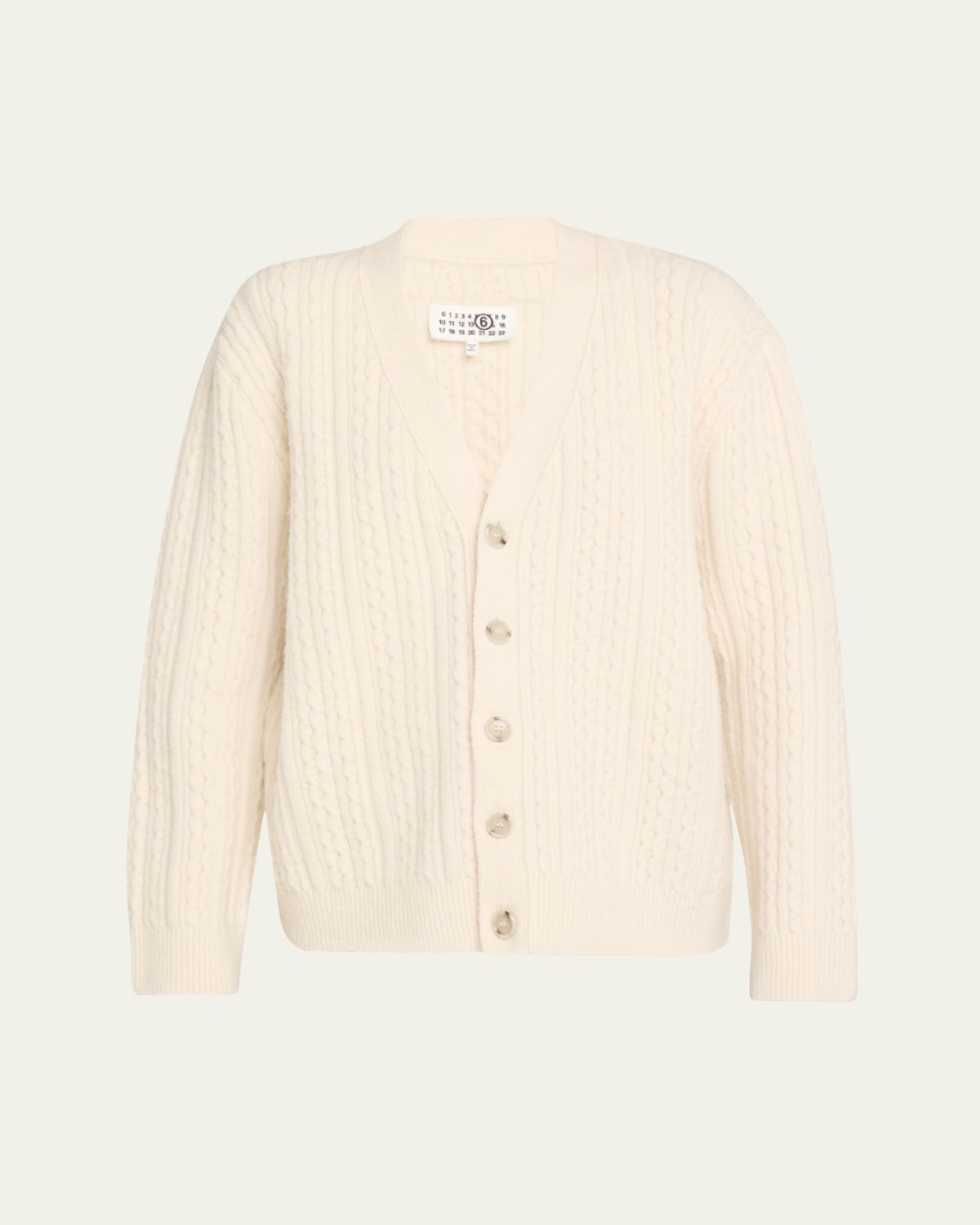 MM6 Maison Margiela Cable-Knit Cardigan