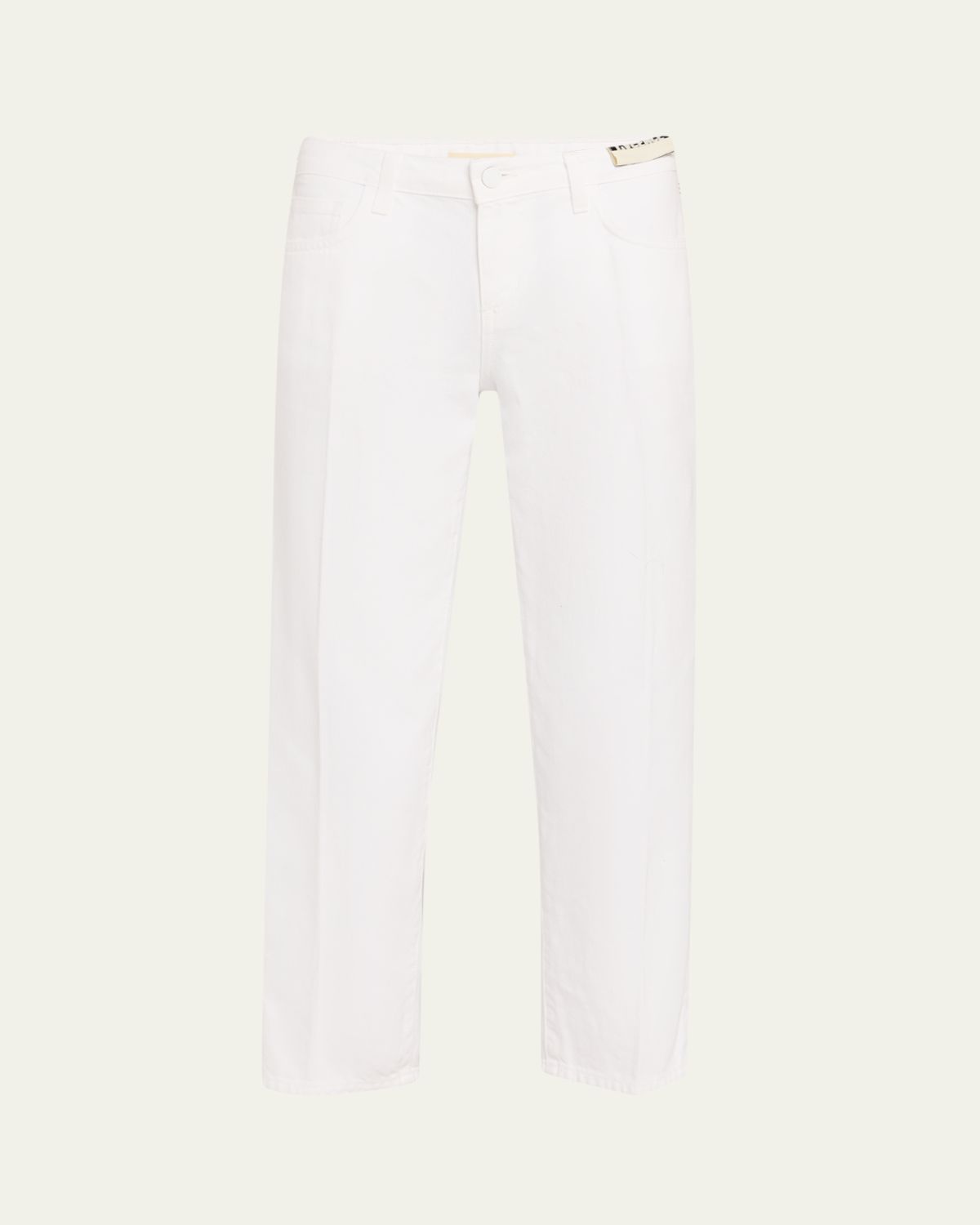 L 'Agence Blaine Low-Rise Crop Straight Jeans
