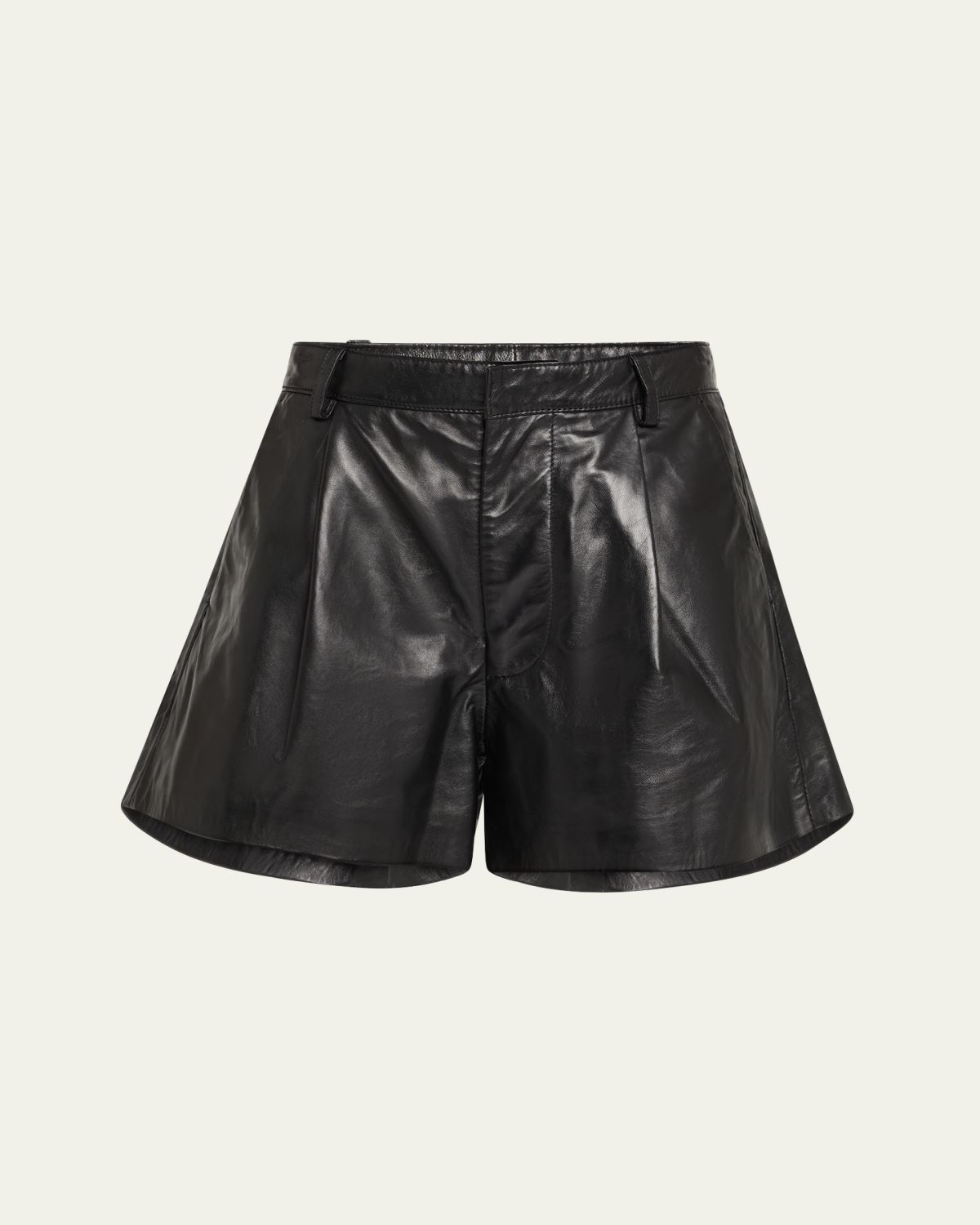 R13 Loose Leather Shorts