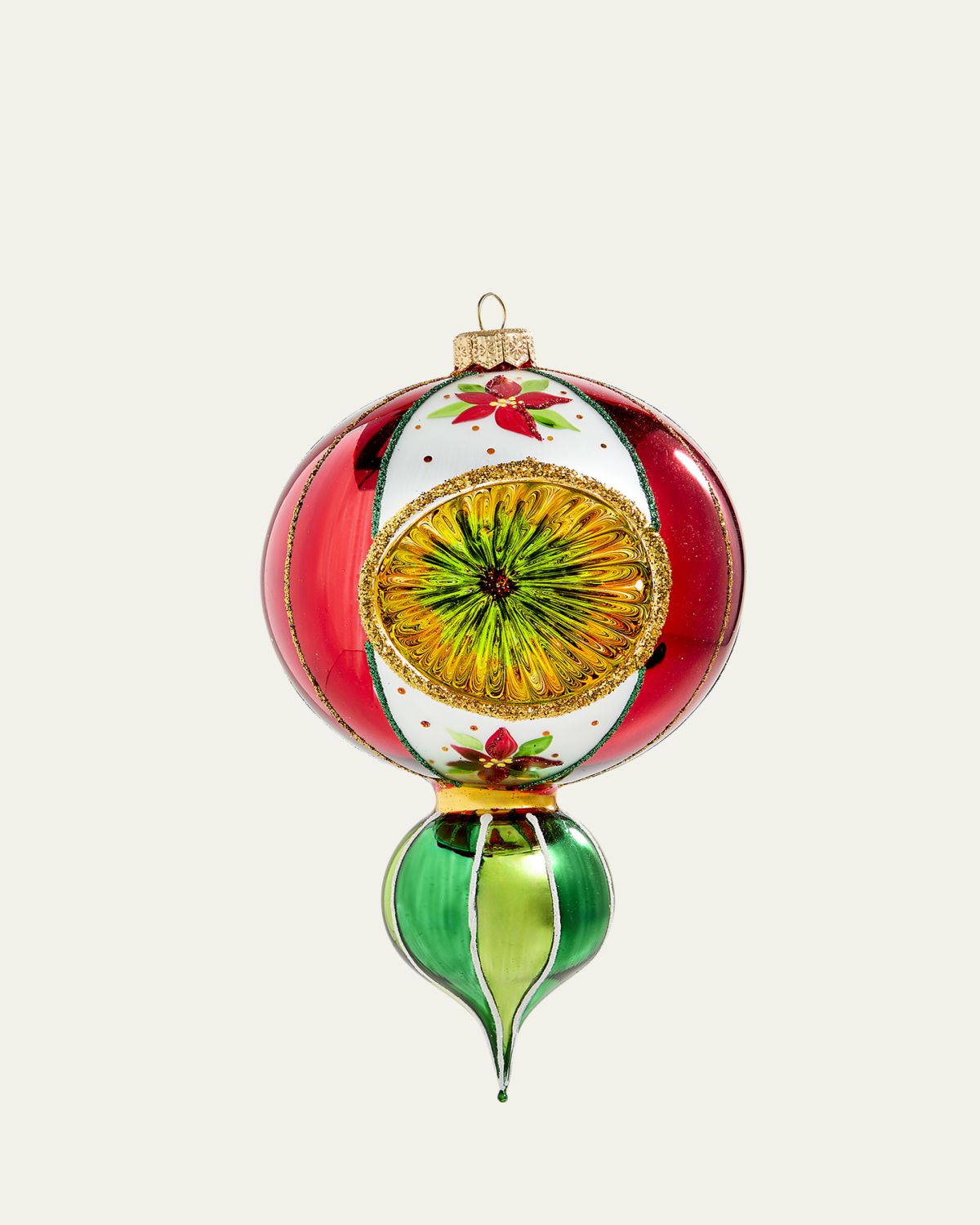 Bergdorf Goodman Reflector Double Ball Christmas Ornament