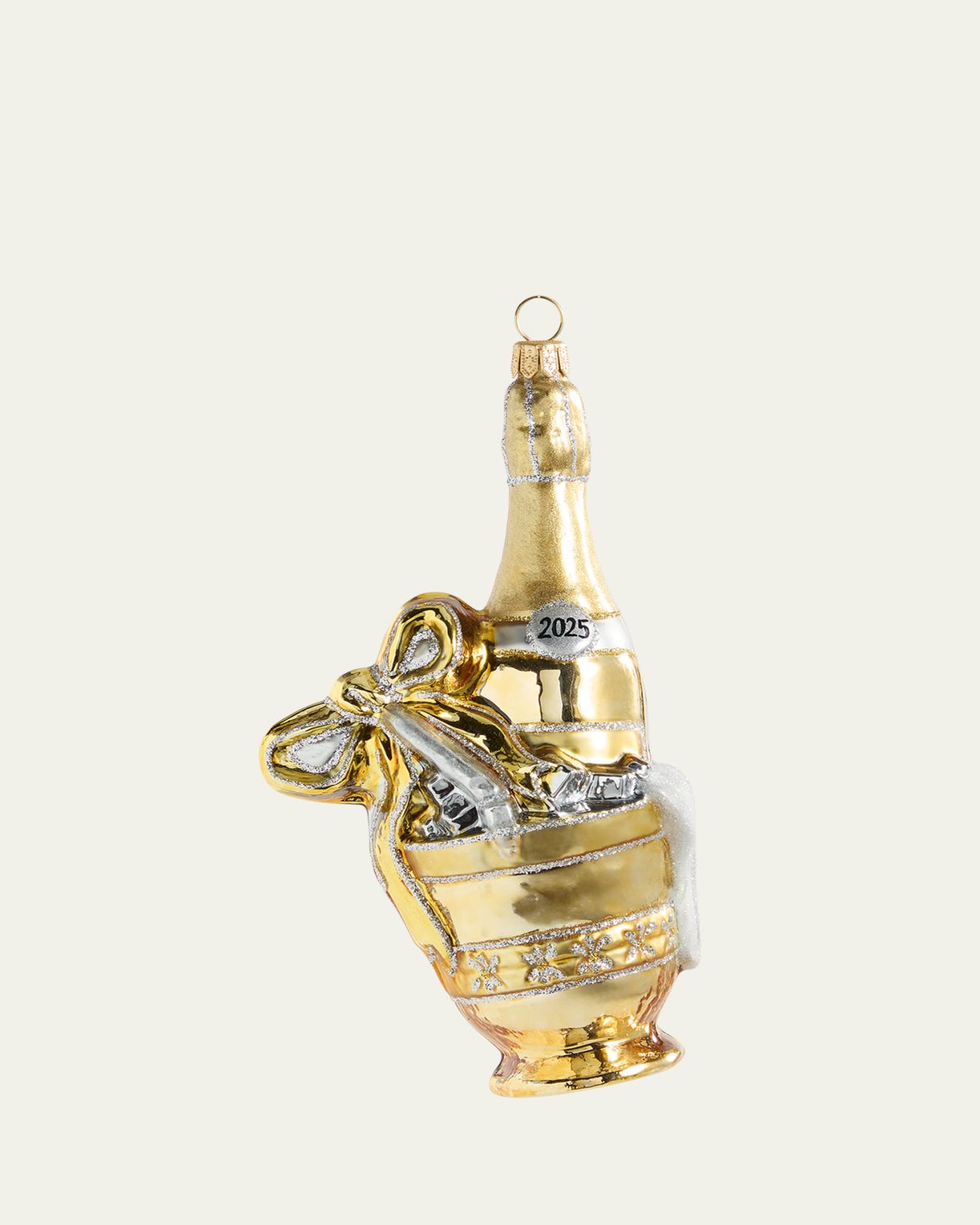 Bergdorf Goodman Bucket of Champagne Christmas Ornament