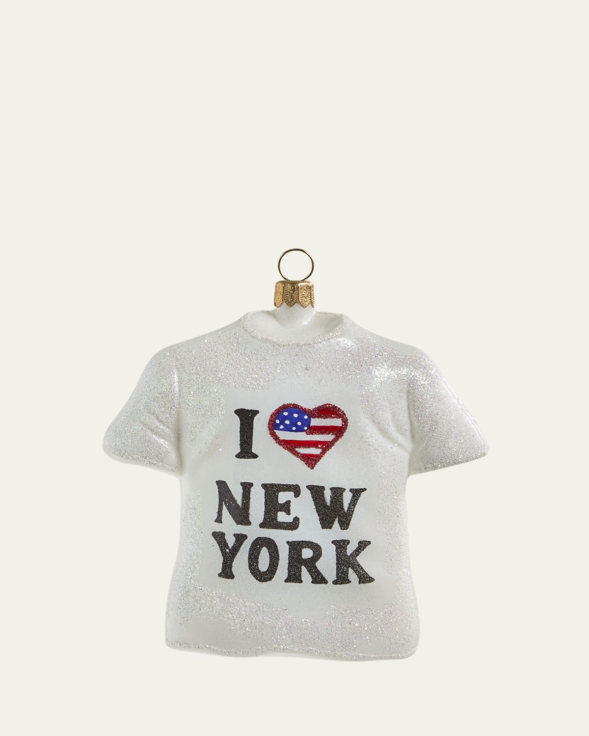 Bergdorf Goodman I Love NY Shirt Christmas Ornament