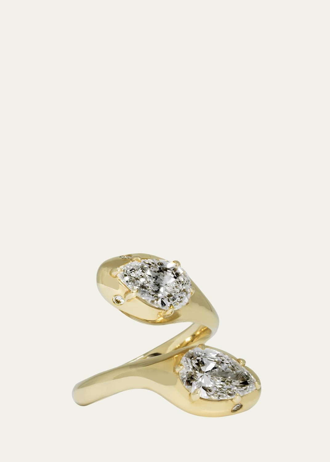 Dara Kaye Serpent Double-Headed Statement Ring