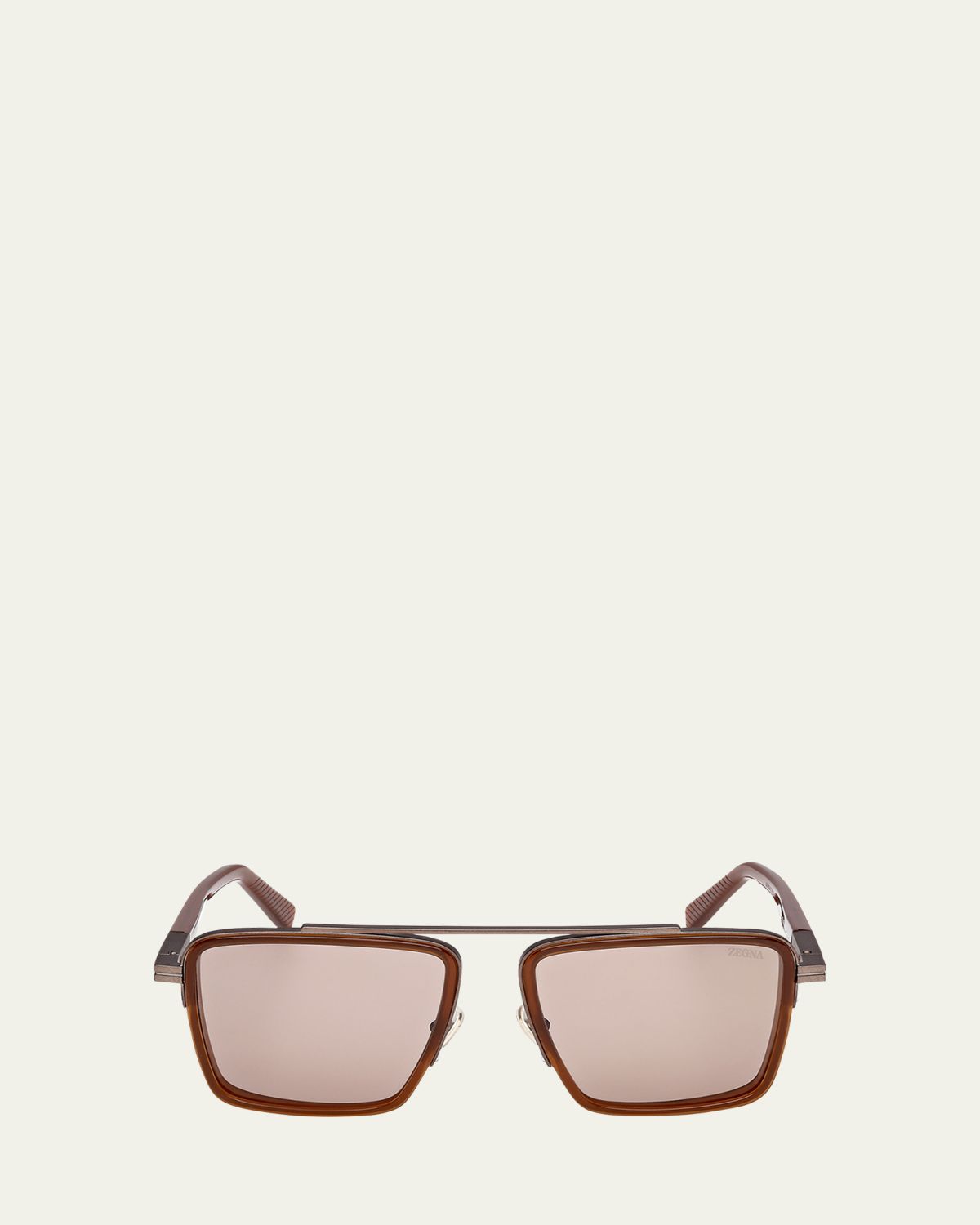 ZEGNA Men's Metal Square Sunglasses | Thumbnail 6