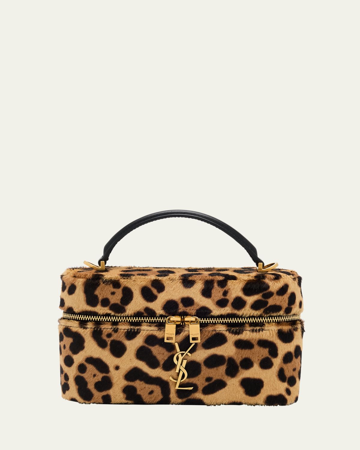 Saint Laurent Gaby YSL Vanity Bag in Leopard-Print Calf Hair