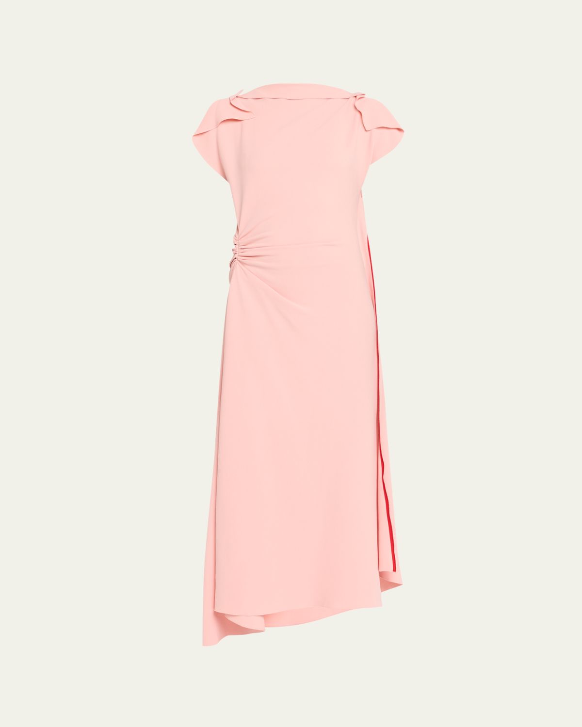 Victoria Beckham Drape Sleeve Midi Dress