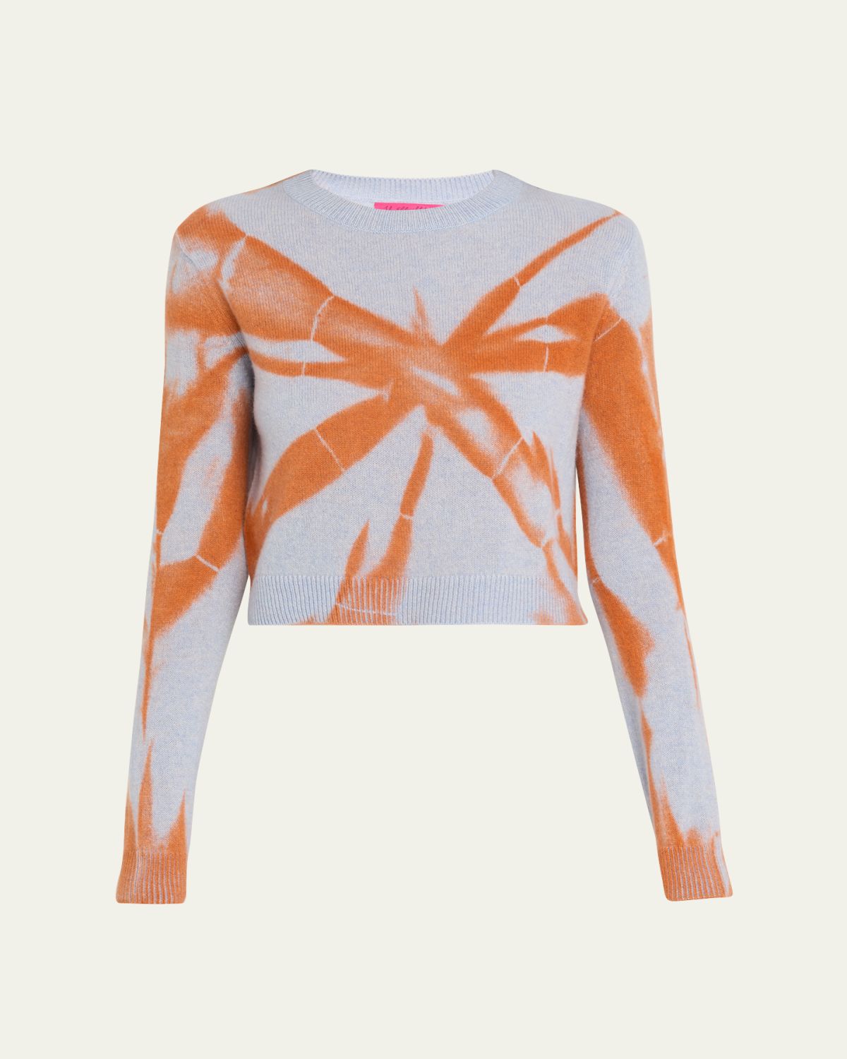 The Elder Statesman Mythic Tranquility Tie-Dye Crop Sweater