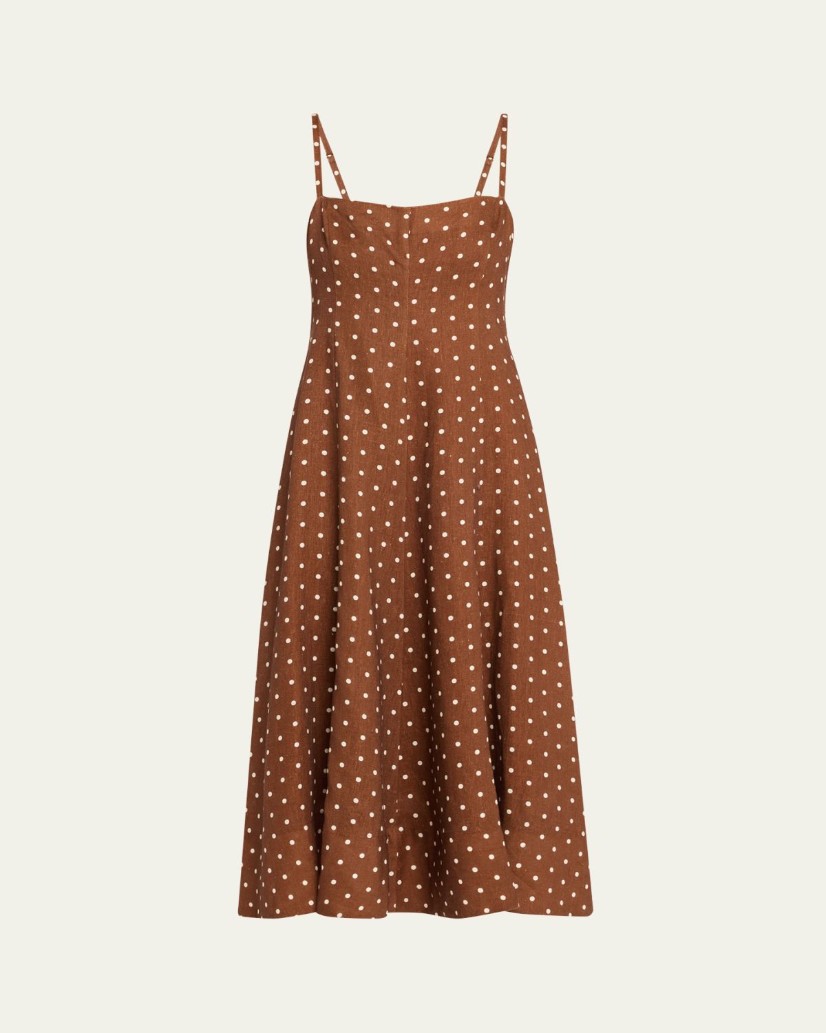 Cara Cara Gimlet Polka Dot Midi Dress