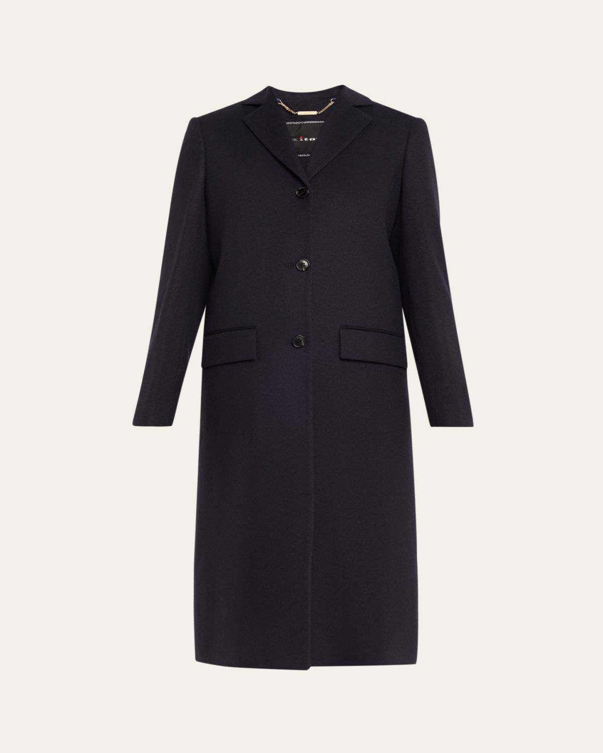 Kiton Cashmere Single-Breasted Coat