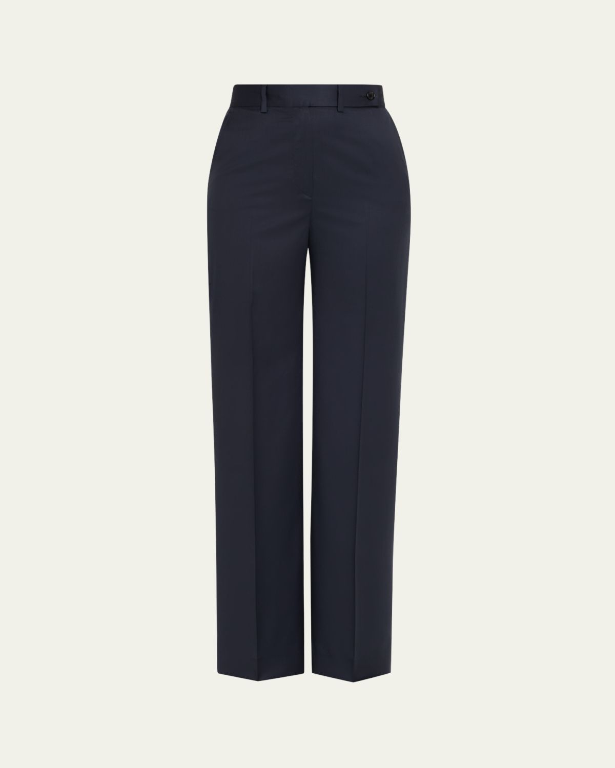 Kiton Mid-Rise Wide-Leg Wool Trousers