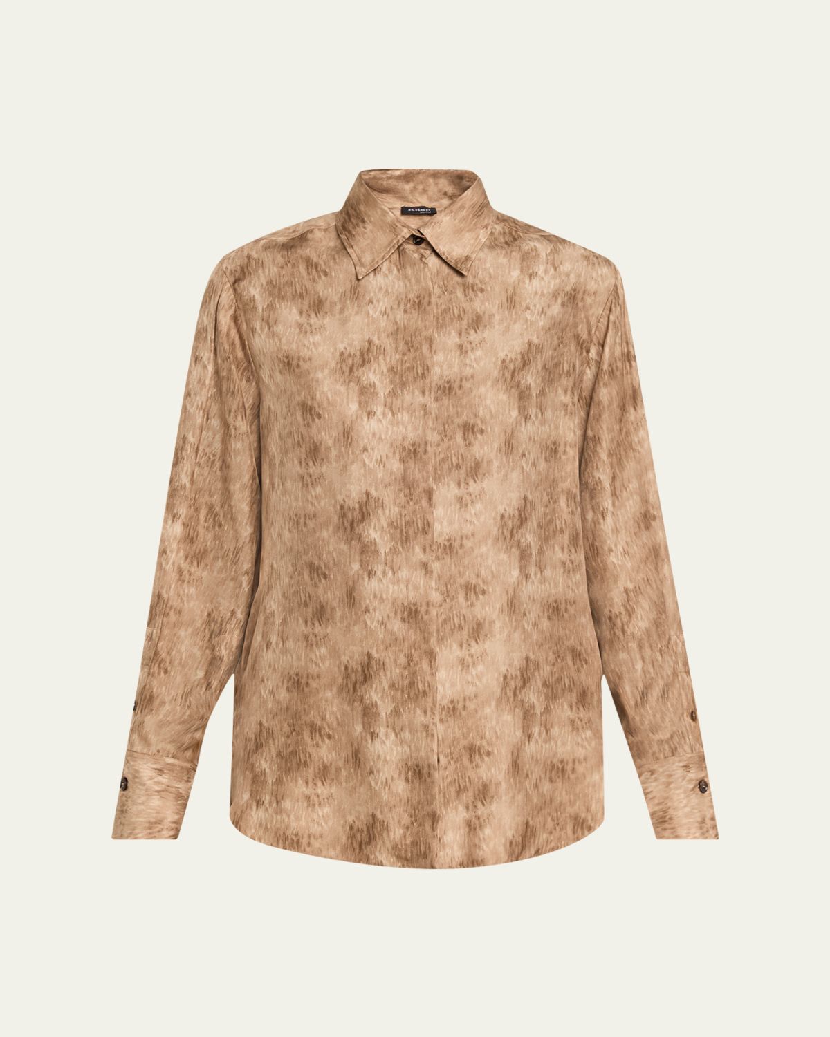 Kiton Silk Long-Sleeve Shirt
