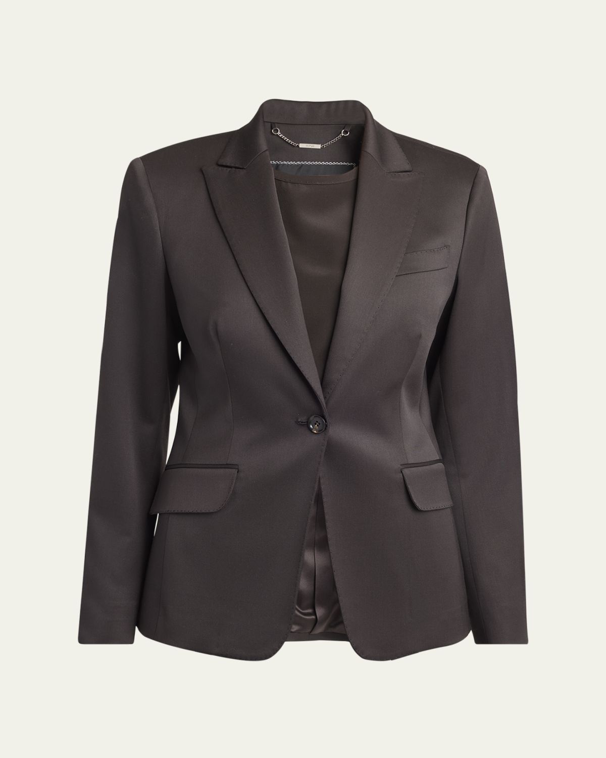 Kiton Fitted Wool Blazer