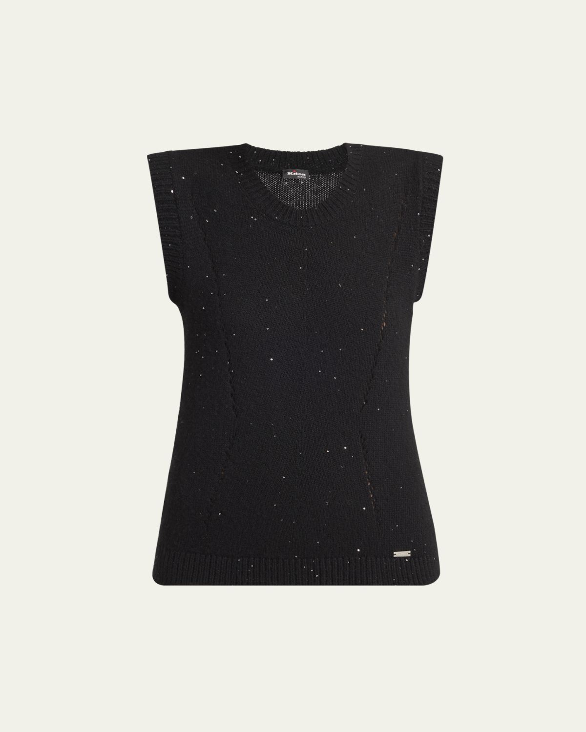 Kiton Embellished Cashmere Sleeveless Sweater