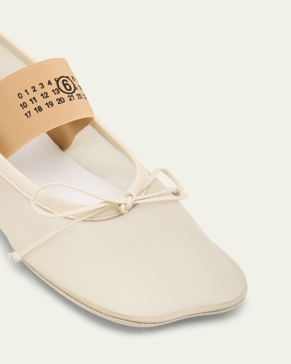 MM6 Maison Margiela Mesh Anatomic Numeric Ballerina Flats | Thumbnail 5