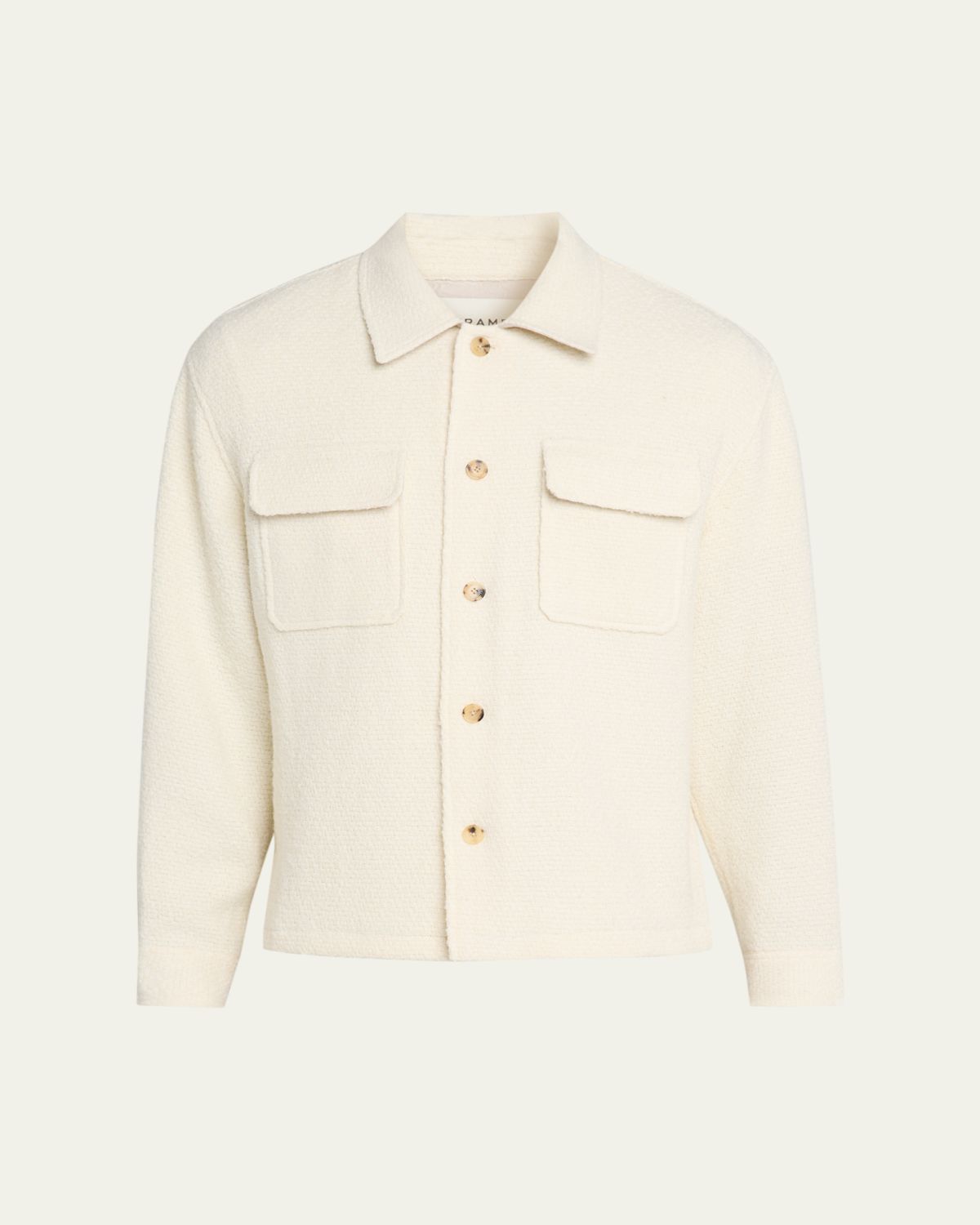 FRAME Men's Tweed Two-Pocket Overshirt
