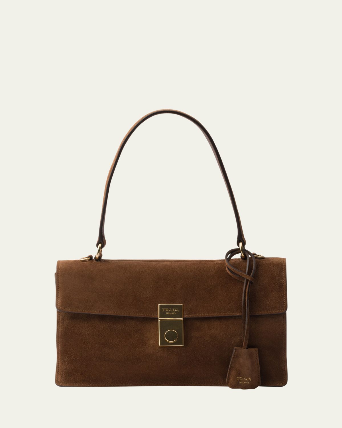 Prada Soft Sound Suede Shoulder Bag