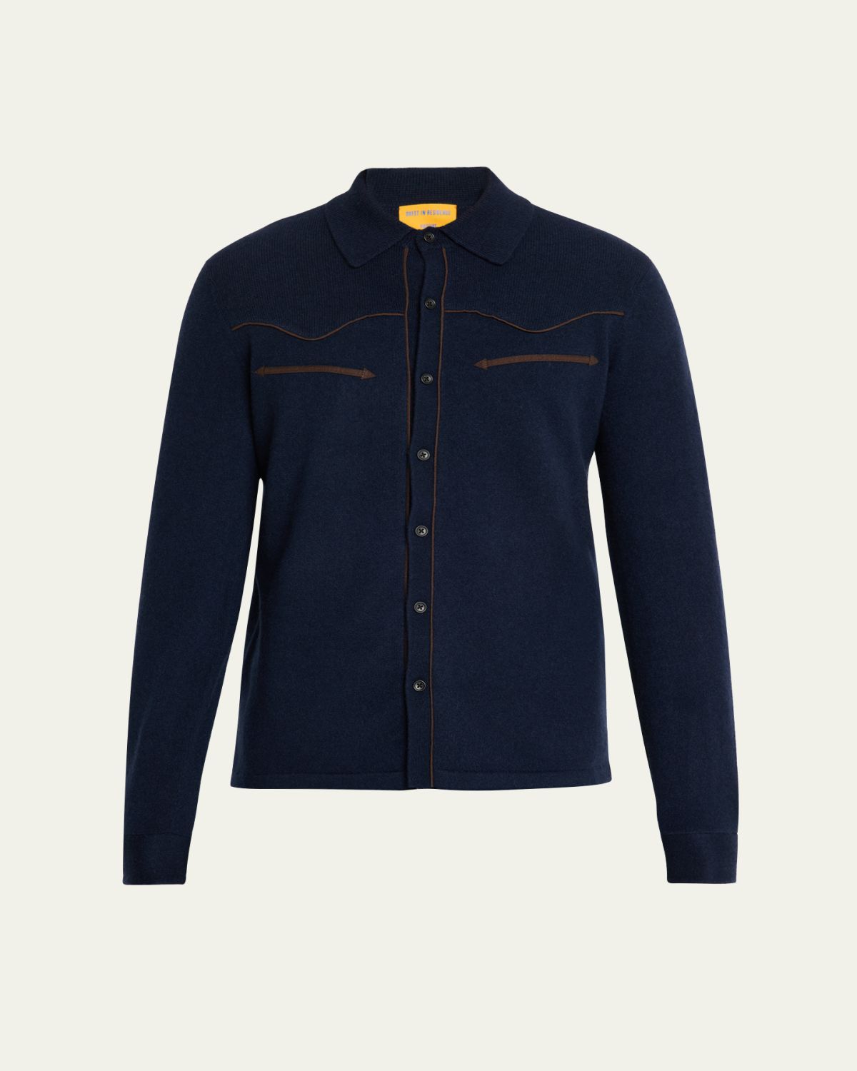 Guest in Residence Men's Cashmere Western Shirt