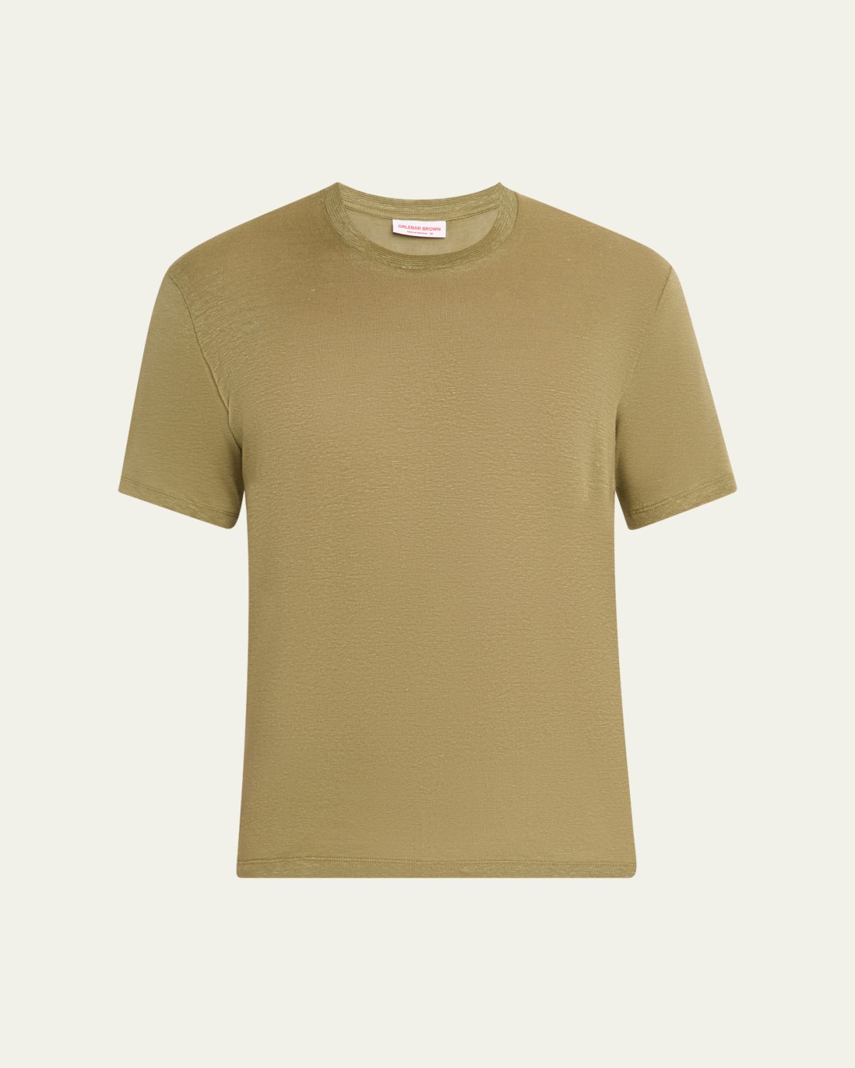 Orlebar Brown Men's Easy-Fit Stretch Linen Crewneck T-Shirt