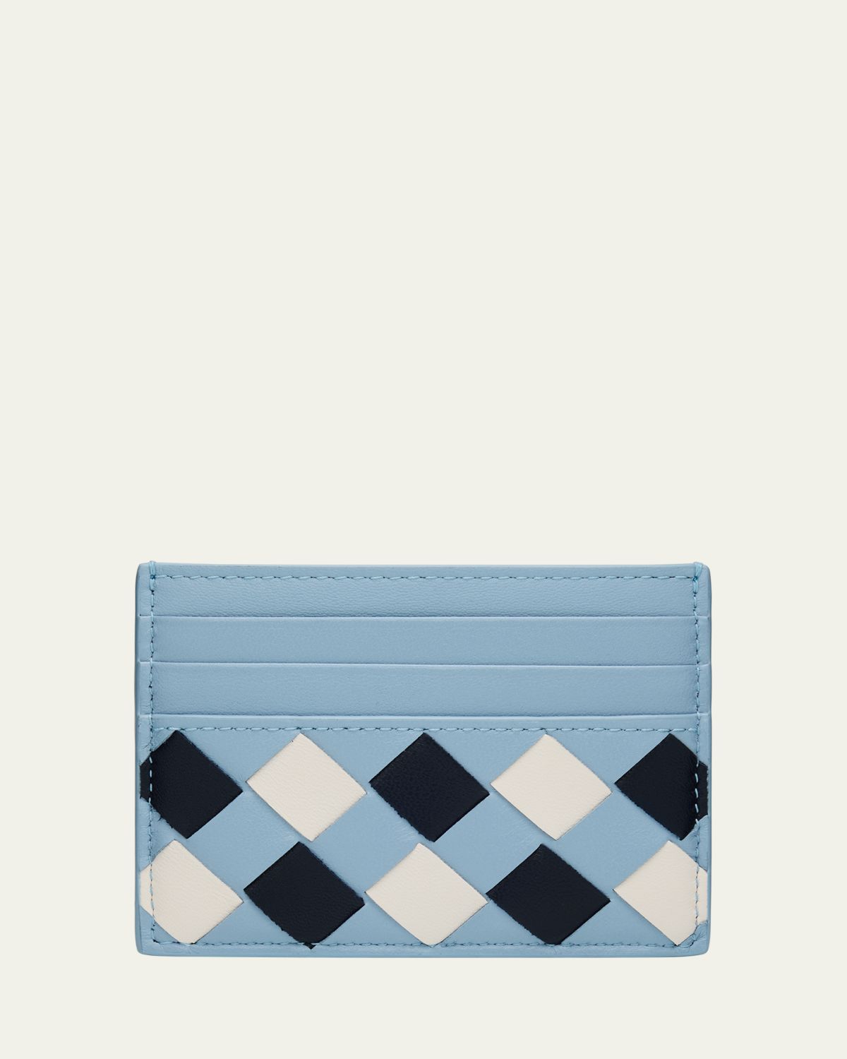 Bottega Veneta Vichy Leather Card Case