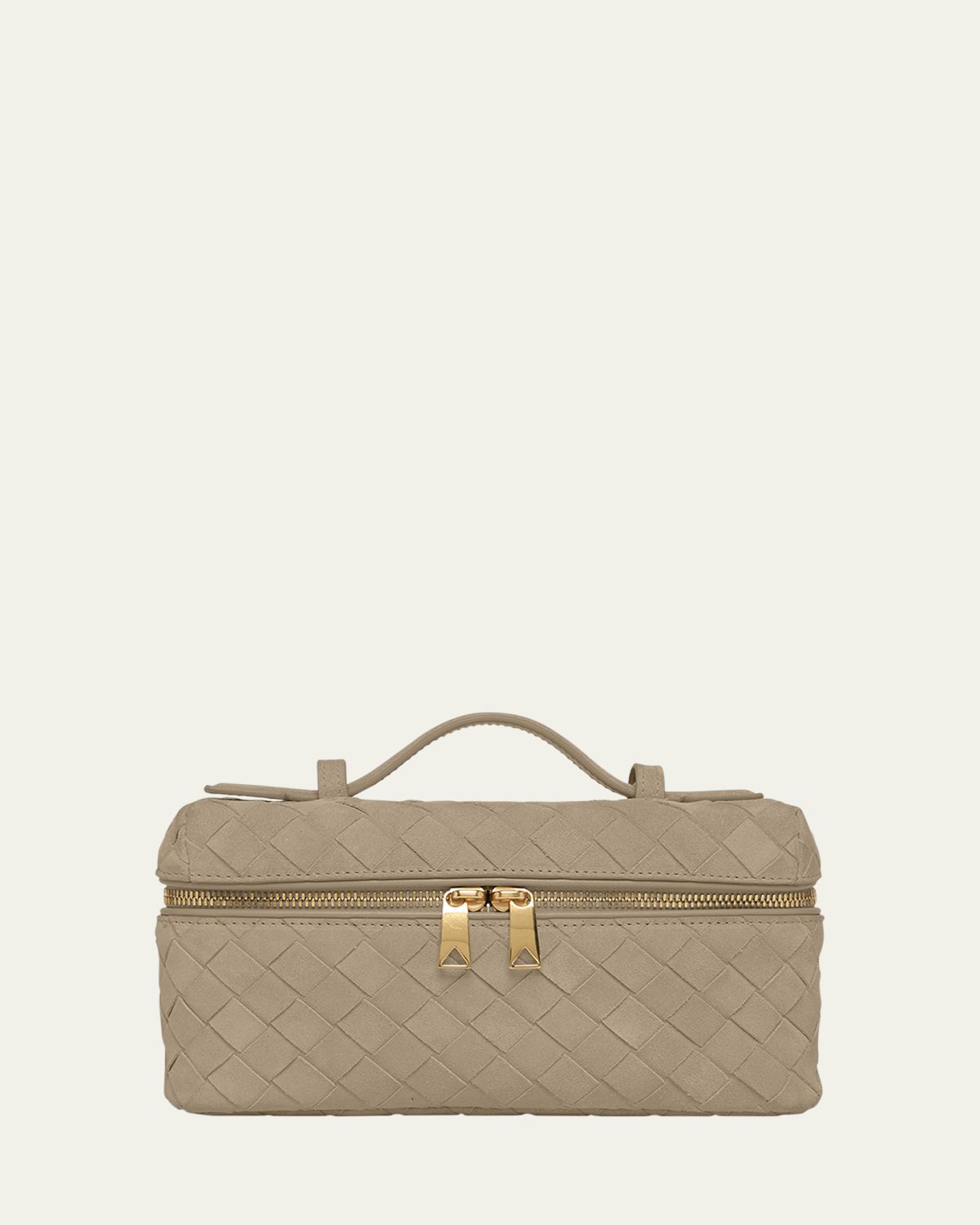 Bottega Veneta Bang Bang Vanity Intrecciato Suede Crossbody Bag