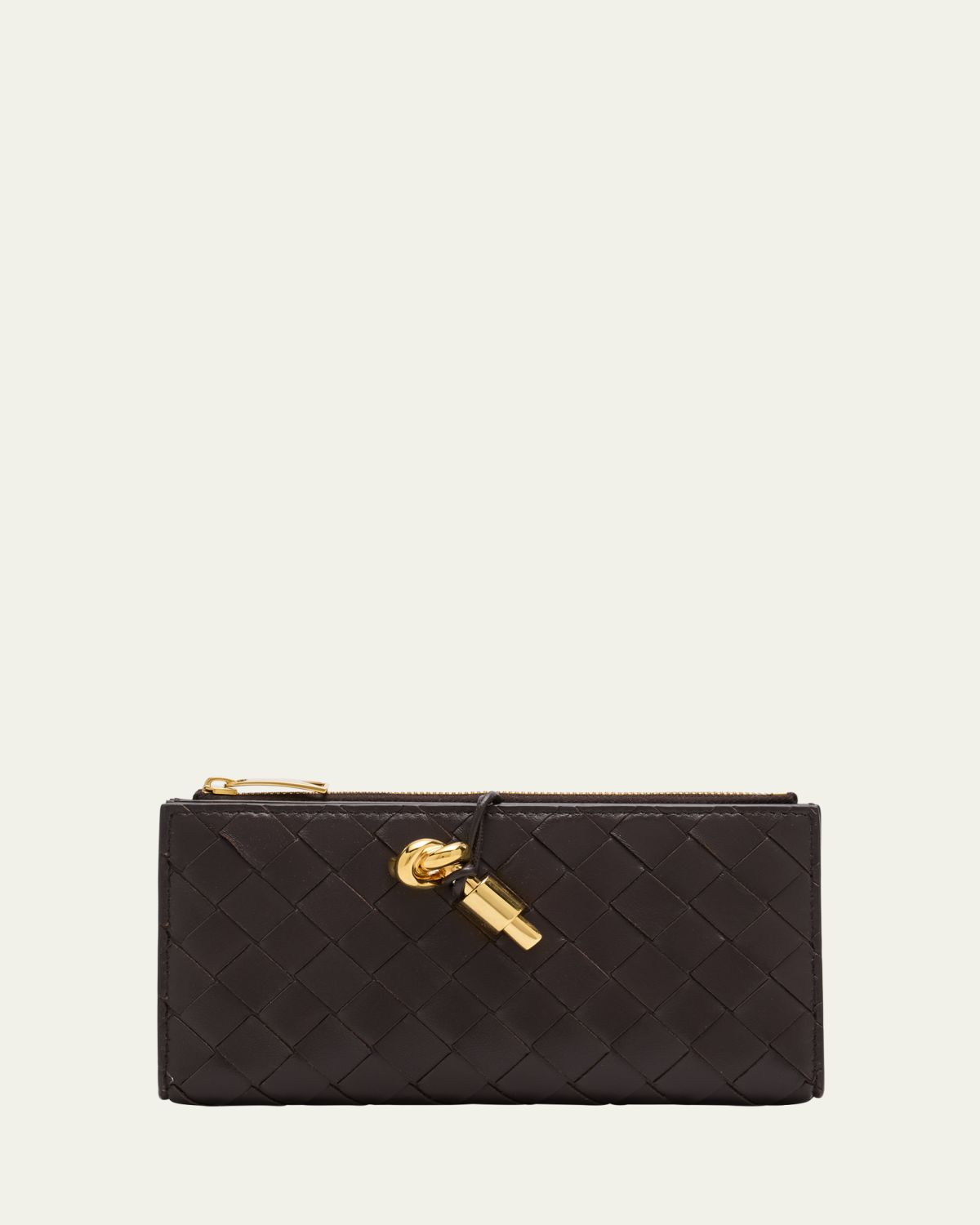 Bottega Veneta Andiamo Leather Long Wallet