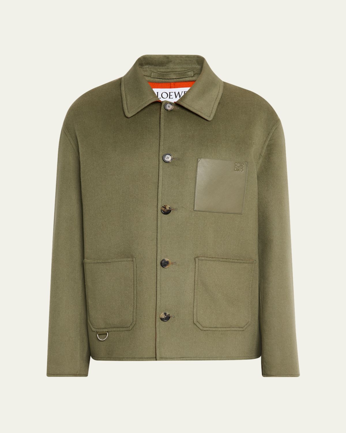 Loewe Men's Wool-Cashmere Shirt Jacket