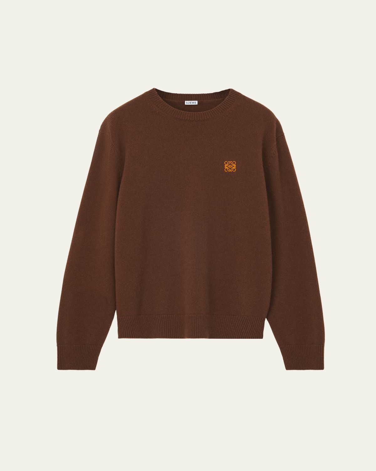 Loewe Men's Wool Mini-Anagram Crewneck Sweater